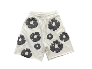 DENIM TEARS COTTON WREATH SHORTS WHITE