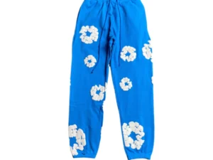 DENIM TEARS COTTON WREATH SWEATPANTS AZURE BLUE