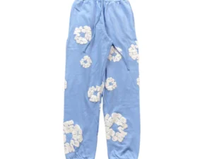 DENIM TEARS COTTON WREATH SWEATPANTS BABY BLUE