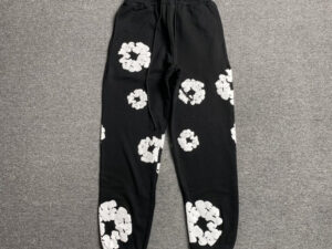 DENIM TEARS COTTON WREATH SWEATPANTS BLACK