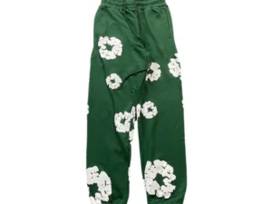 DENIM TEARS COTTON WREATH SWEATPANTS DARK GREEN