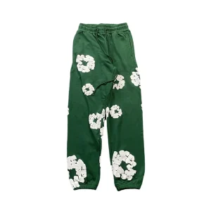 DENIM TEARS COTTON WREATH SWEATPANTS DARK GREEN