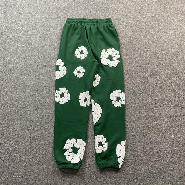 DENIM TEARS COTTON WREATH SWEATPANTS DARK GREEN