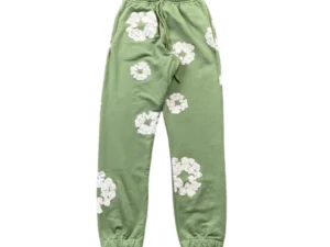 DENIM TEARS COTTON WREATH SWEATPANTS LIGHT GREEN