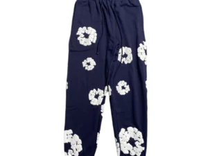 DENIM TEARS COTTON WREATH SWEATPANTS NAVY