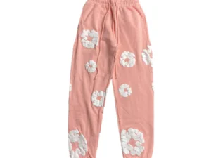 DENIM TEARS COTTON WREATH SWEATPANTS PEACH