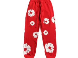 DENIM TEARS COTTON WREATH SWEATPANTS RED