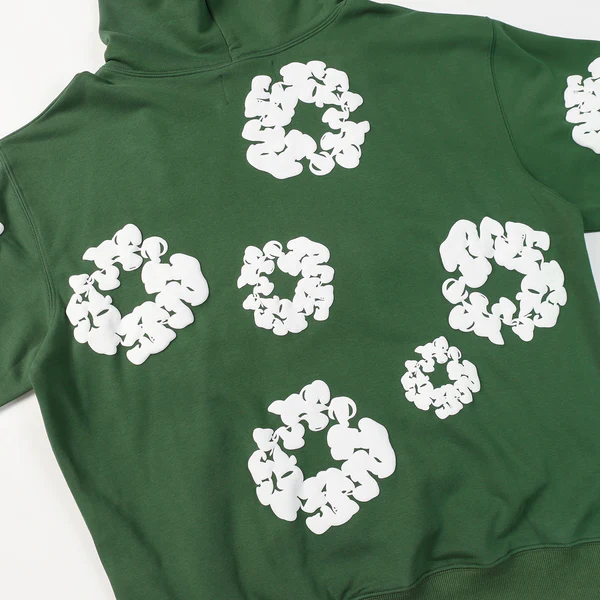 DENIM TEARS COTTON WREATH HOODIE GREEN