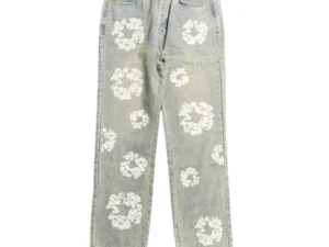 DENIM TEARS x LEVI'S DIRTY WASH WREATH JEANS LIGHT WASH