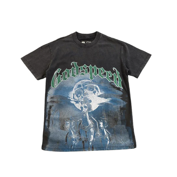 GODSPEED AMIGOS T-SHIRT WASHED BLACK