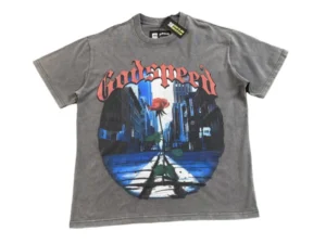 GODSPEED E PLURIBUS UNUM T-SHIRT WASHED GREY