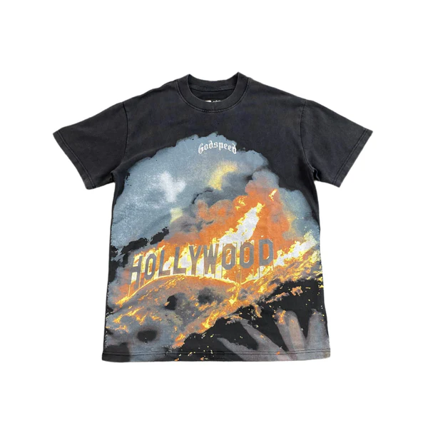GODSPEED HOLLYWEIRD T-SHIRT WASHED BLACK