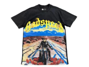 GODSPEED LONG LONELY ROAD T-SHIRT BLACK
