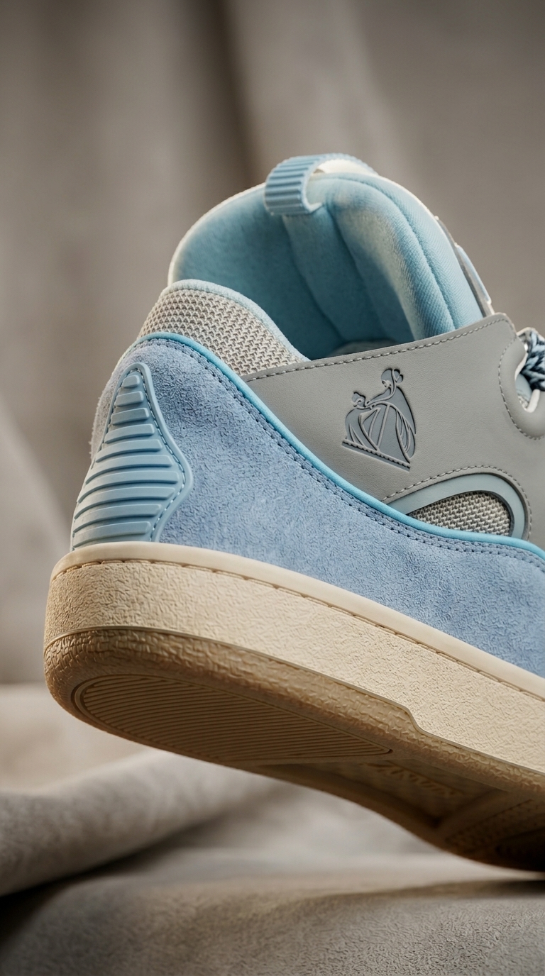 Lanvin Grey and Blue Sneakers