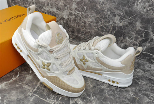 LV SKATE SNEAKER BEIGE WHITE