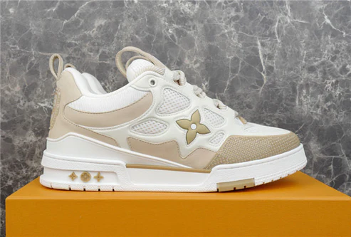 LV SKATE SNEAKER BEIGE WHITE