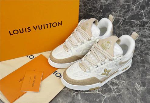 LV SKATE SNEAKER BEIGE WHITE
