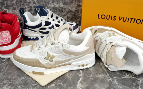LV SKATE SNEAKER BEIGE WHITE