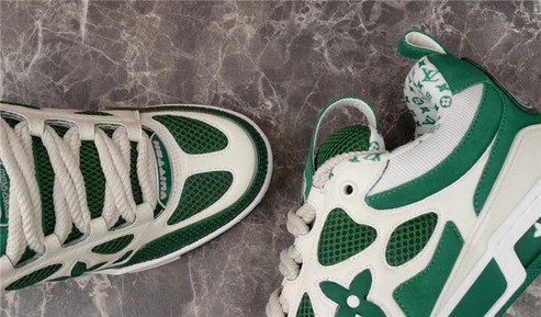LV SKATE SNEAKER GREEN WHITE