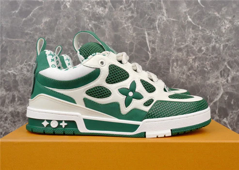 LV SKATE SNEAKER GREEN WHITE