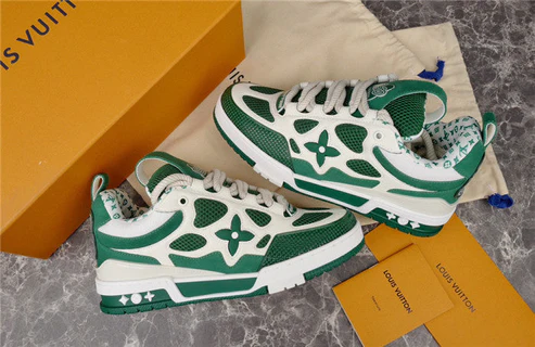 LV SKATE SNEAKER GREEN WHITE