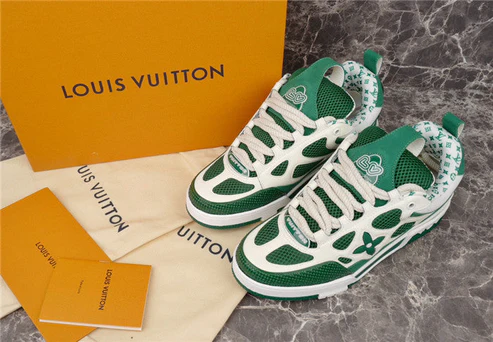 LV SKATE SNEAKER GREEN WHITE