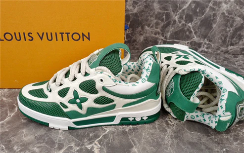 LV SKATE SNEAKER GREEN WHITE