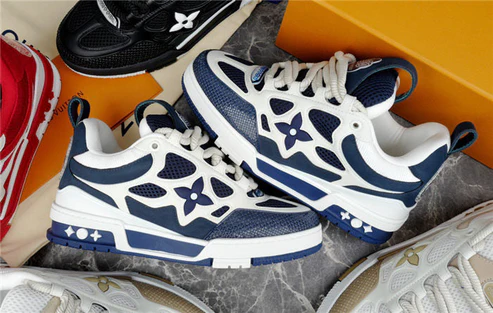 LV SKATE SNEAKER MARINE WHITE