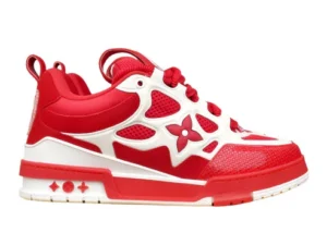 LV SKATE SNEAKER RED WHITE