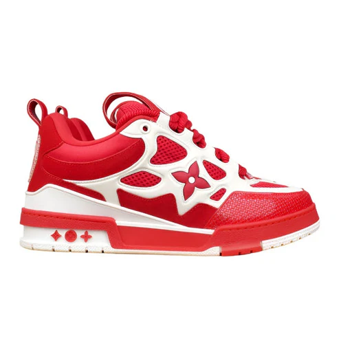 LV SKATE SNEAKER RED WHITE