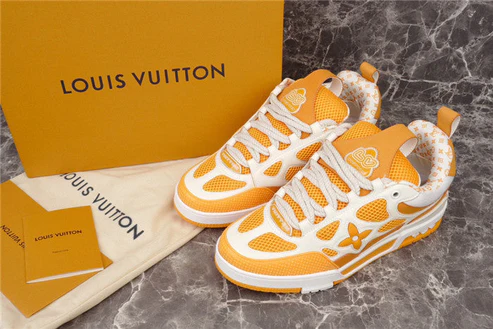 LV SKATE SNEAKER YELLOW WHITE