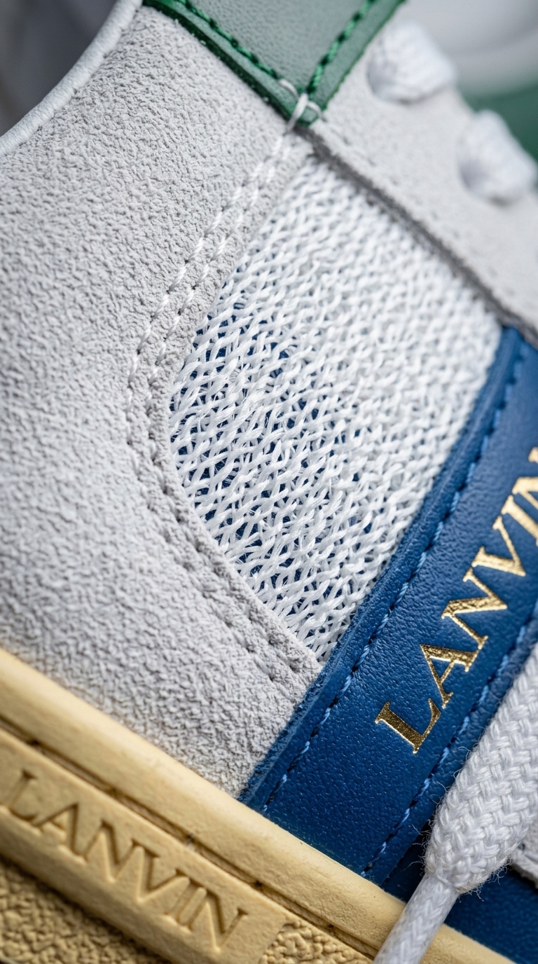 Lanvin Grey and Blue Sneakers