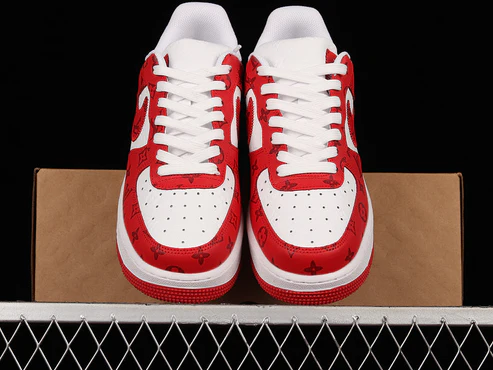 NIKE AIR FORCE 1 x LOUIS VUITTON VIRGIL ABLOH WHITE RED