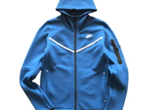 NIKE TECH FLEECE HOODIE x BLUE WHITE