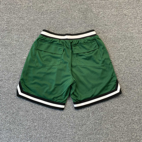 RHUDE RH LOGO SHORTS GREEN