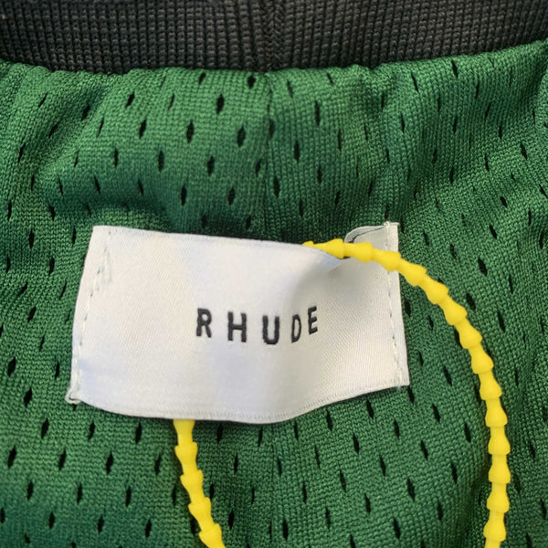 RHUDE RH LOGO SHORTS GREEN