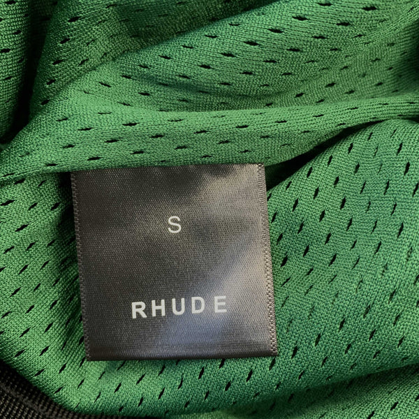 RHUDE RH LOGO SHORTS GREEN