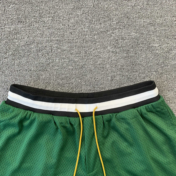 RHUDE RH LOGO SHORTS GREEN