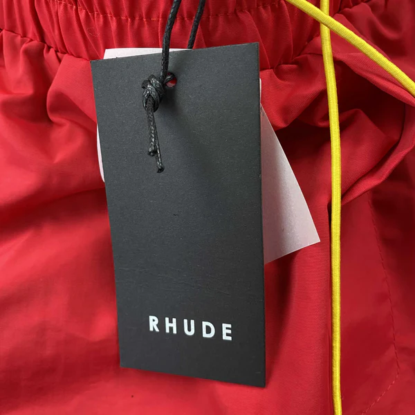 RHUDE RH LOGO SHORTS BLACK ON BLACK
