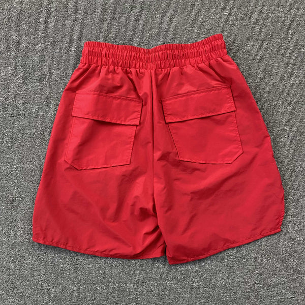 RHUDE RH LOGO SHORTS BLACK ON BLACK