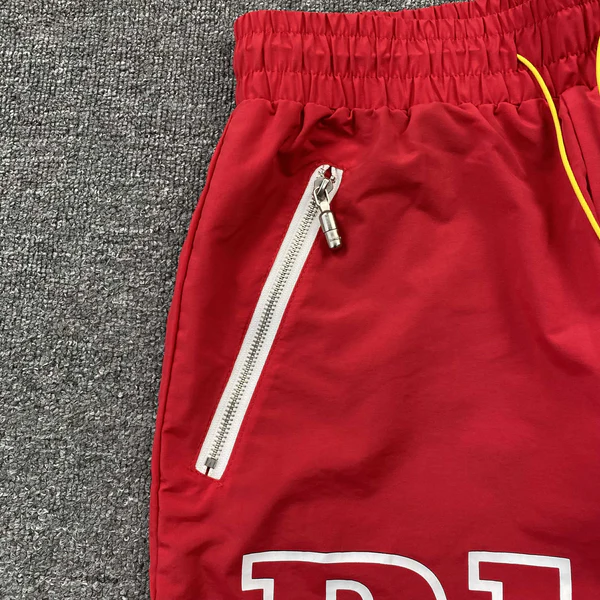 RHUDE RH LOGO SHORTS BLACK ON BLACK