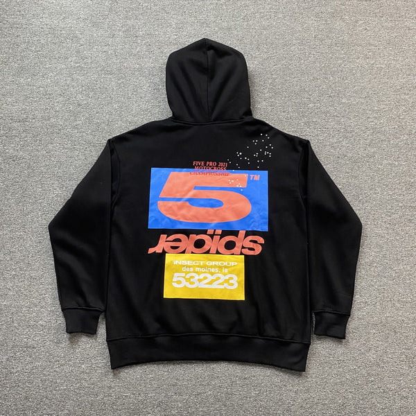 SP5DER ADULT HOODIE BLACK