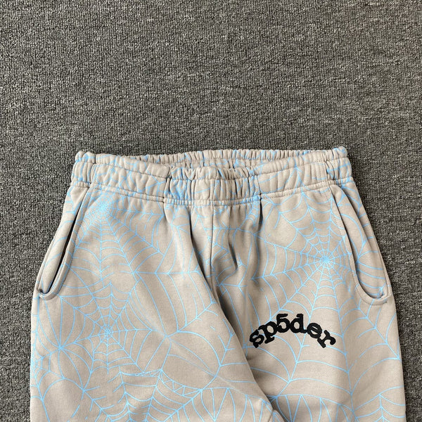 SP5DER AOP WEB SWEATPANTS HEATHER GREY