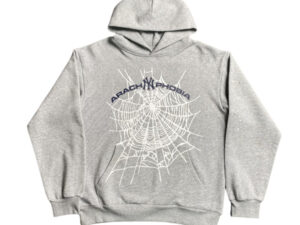 SP5DER ARACH NY PHOBIA HOODIE ASH GREY