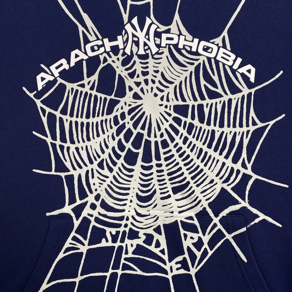 SP5DER ARACH NY PHOBIA HOODIE NAVY