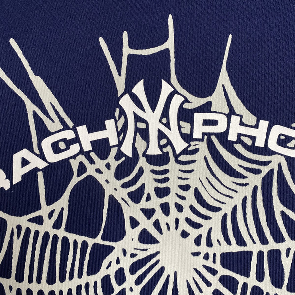 SP5DER ARACH NY PHOBIA HOODIE NAVY