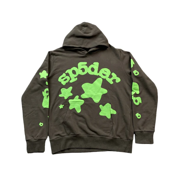 SP5DER BELUGA HOODIE SLATE GREY/GREEN