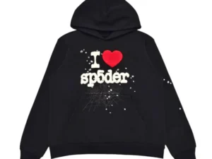 SP5DER I HEART SP5 SOUVENIR HOODIE BLACK