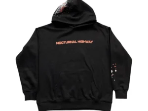 SP5DER NOCTURNAL HIGHWAY HOODIE BLACK