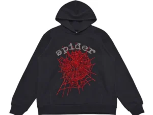 SP5DER OG RHINESTONE LOGO HOODIE BLACK
